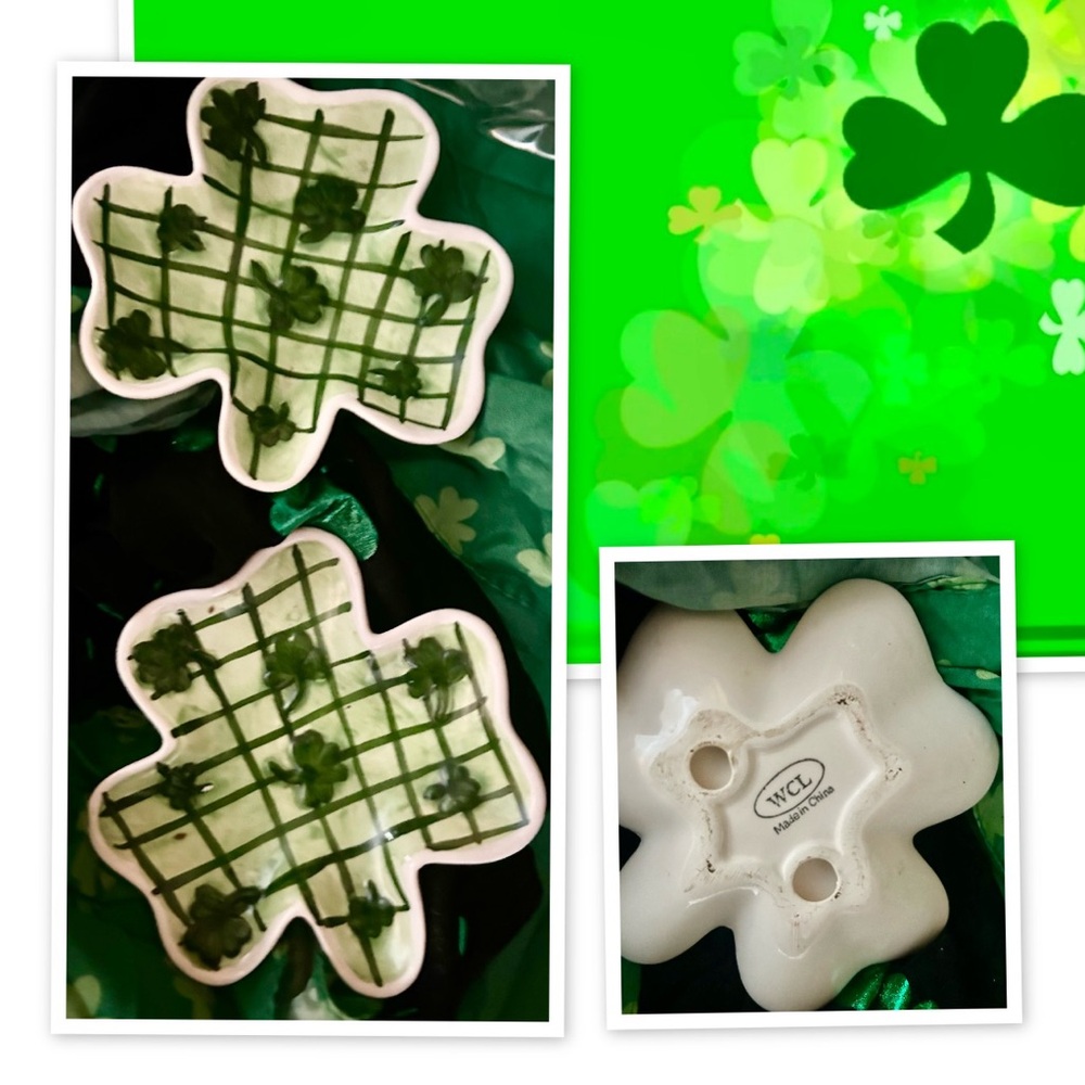 Clear Shamrock Crossbody Bag with Gel Clings